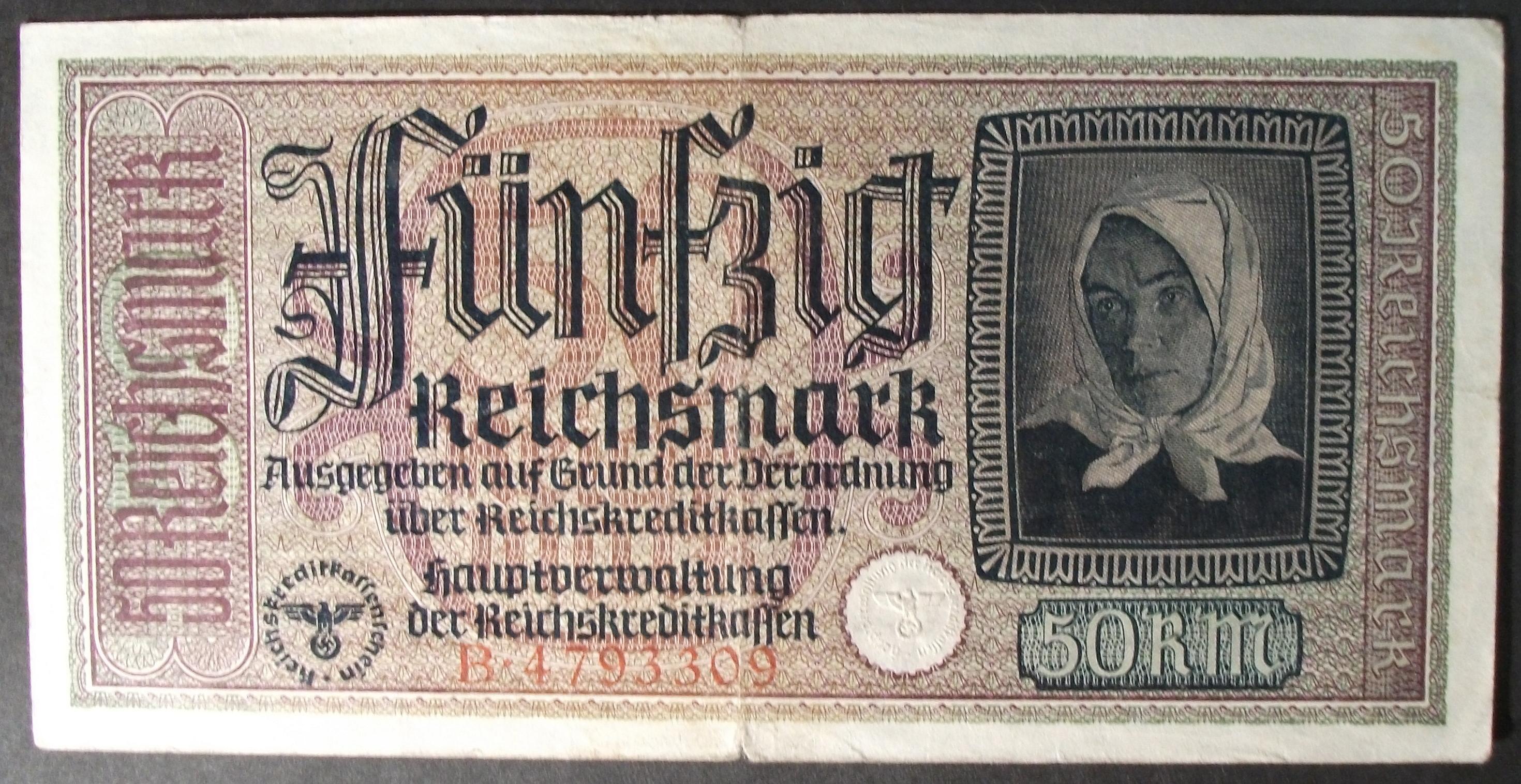 Düsseldorf – Theresienstadt 50 Reichsmark